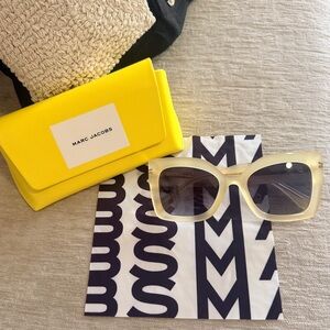 Marc Jacobs Yellow Sunglasses with Case